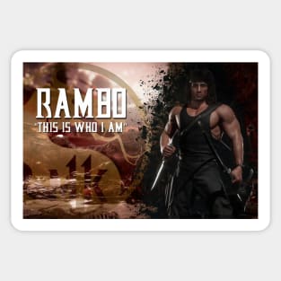 Rambo from Mortal Kombat 11 Art Print - 127212204 Sticker